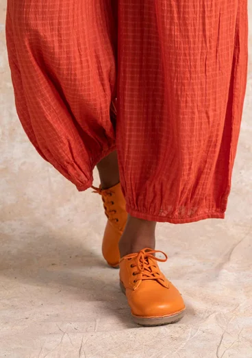 Chaussures à lacets en cuir nappa - masala