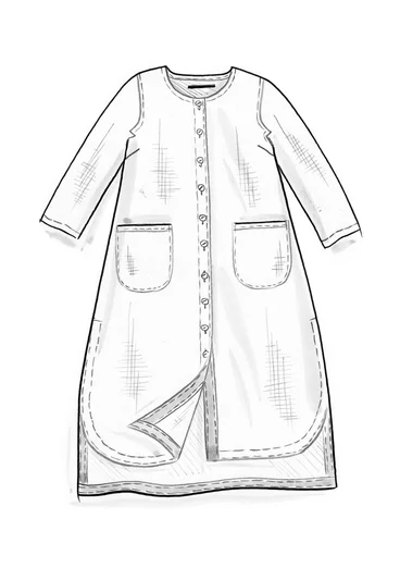 Woven linen dress - amaryllis