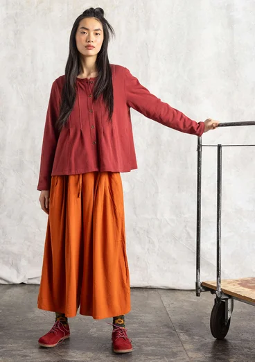 Jerseyjacke aus Bio-Baumwolle - rooibos