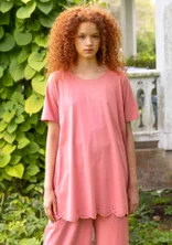 Organic cotton jersey tunic - cherry blossom