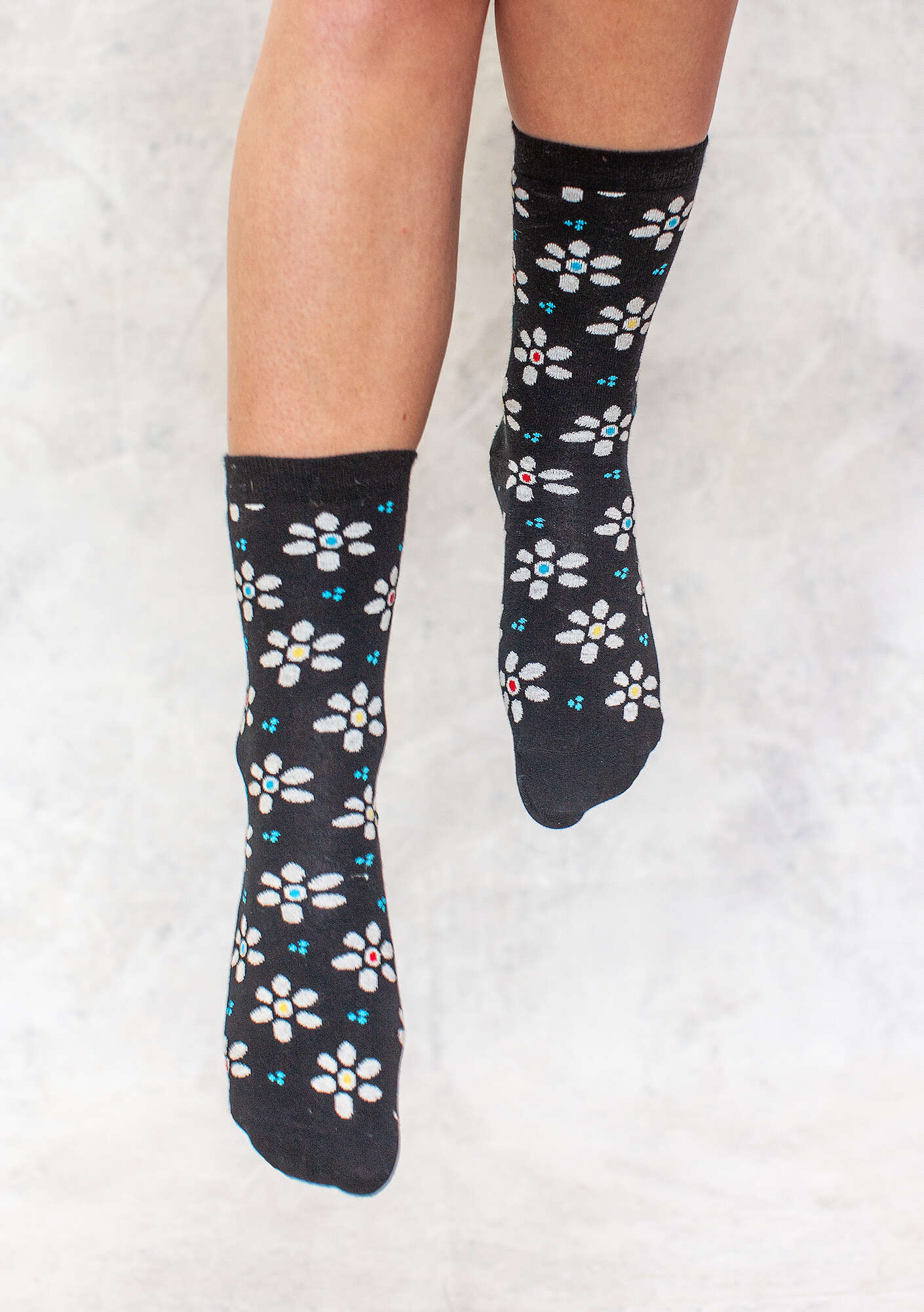 “Ester” socks in organic cotton black thumbnail
