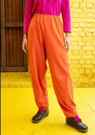 Jerseyhose aus Bio-Baumwolle - chili