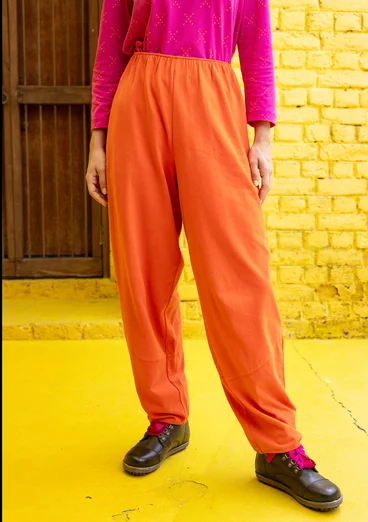 Jerseyhose aus Bio-Baumwolle - chili