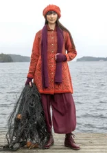Langstrickjacke „Nova Scotia“ aus Lammwolle - kupfer-gemustert