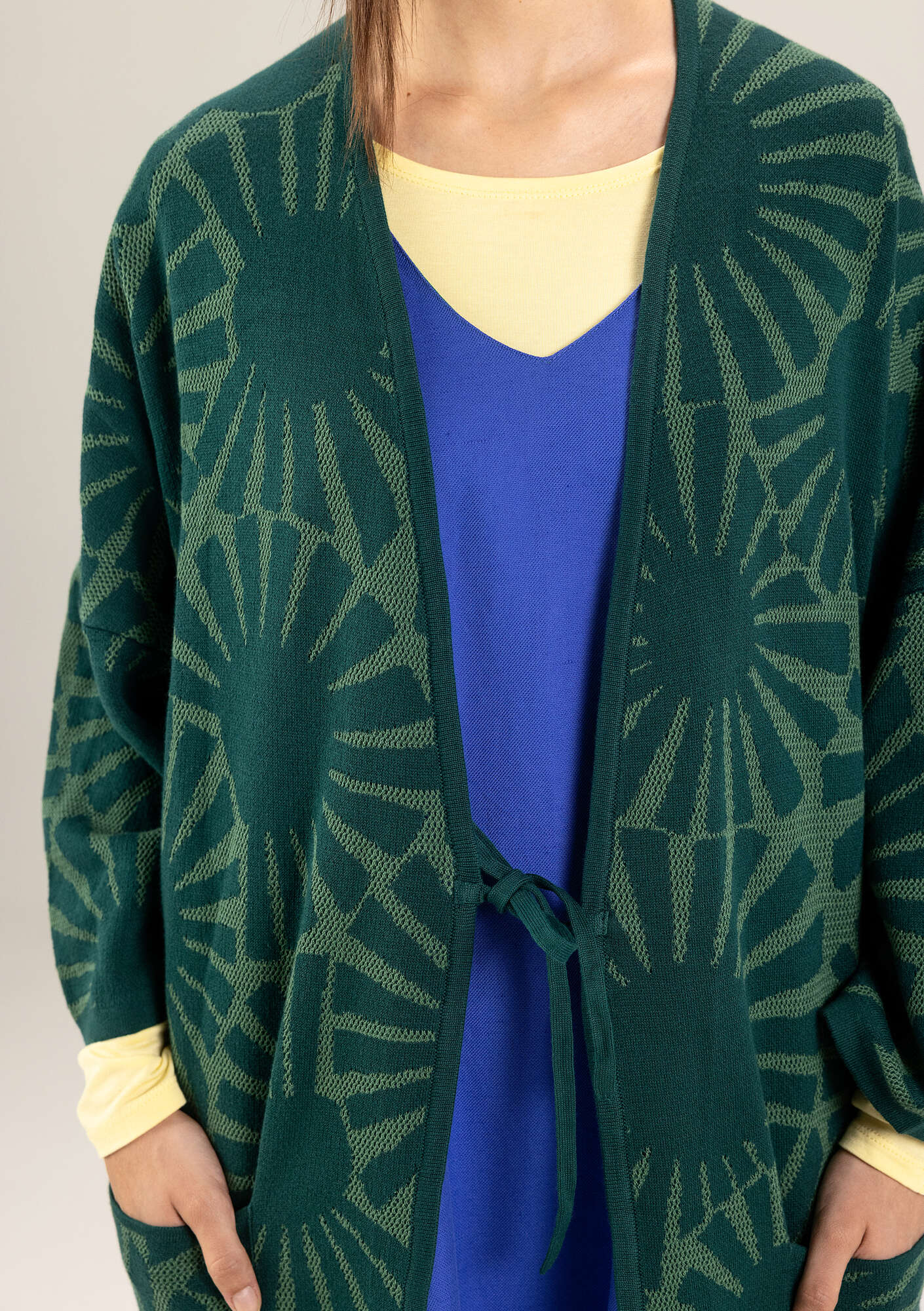 Midori” long cardigan in organic cotton gudrunsjoden.com