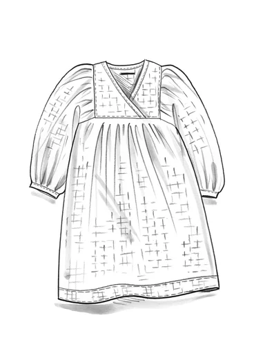 Robe tissée "Hilda" en coton biologique - rose sauvage
