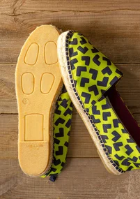 Espadrilles „Hake“ aus Baumwolle - tropengrün
