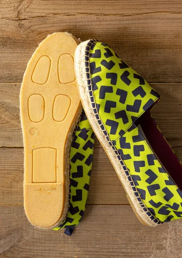 Espadrilles „Hake“ aus Baumwolle - tropengrün