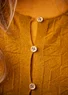 “Nova” lambswool cardigan (mustard/melange S)