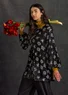 Blouse d'artiste Amaryllis (noir XXL)