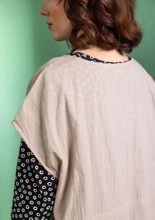 Robe sans manches en coton biologique tissé - calcaire