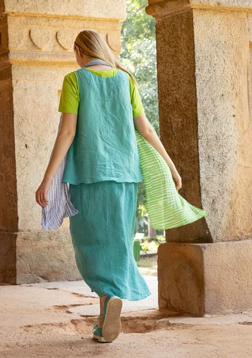 Vævet top i hør - engbæk