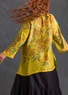 Blouse "Rose Garden" en soie (ananas S/M)