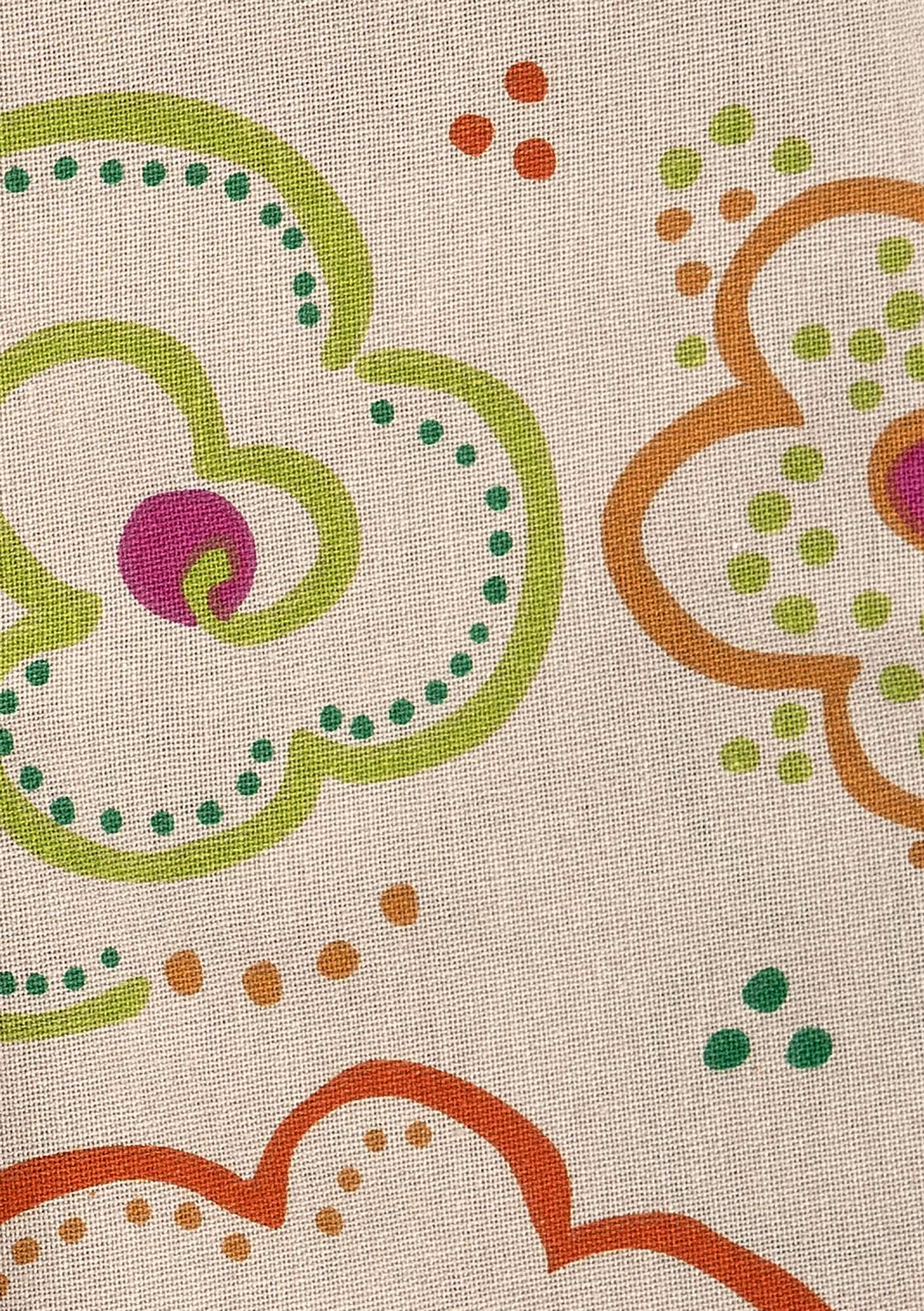 “Krumelur” organic cotton fabric multicoloured