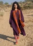 Sjaal "Flow" van biologisch katoen (henna Eén maat)