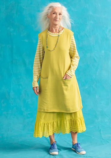 Tunique en maille "Iris" en coton biologique/recyclé -