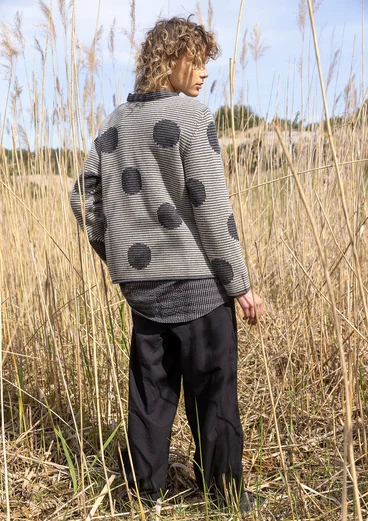 “Windy” lambswool blend sweater - ash grey