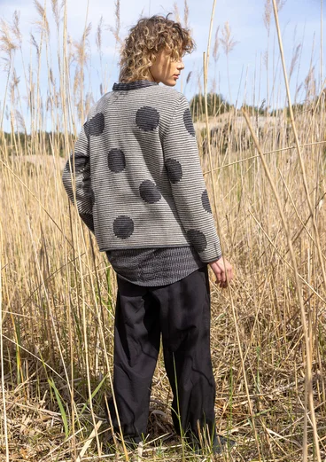“Windy” lambswool blend sweater - ash grey