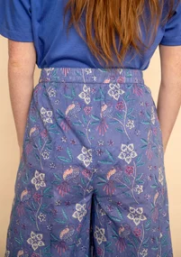 Pantalon tissé " Nightingale " en coton biologique - bleu ciel