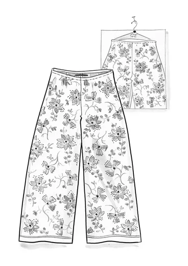 Velours broek "Paraguay" van biologisch katoen/gerecycled polyester - barnsteen