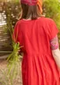 Webkleid aus Öko-Baumwolle (walderdbeere XL)