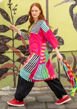 “Cherai” woven organic cotton dress - wild strawberry