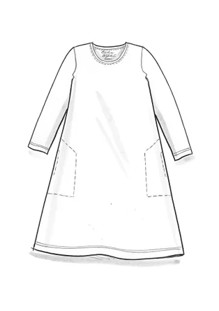 Tuniek "Iris" van biologisch katoen/modal - zwart