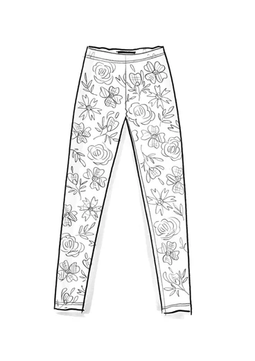 “Karin” micromodal/elastane jersey leggings - grass green