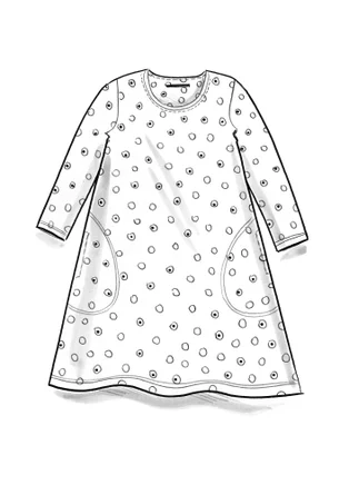 Robe "Elisabet" en jersey de coton biologique/modal - noir