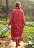 Robe "Autumn" en lin tissé (figue S)
