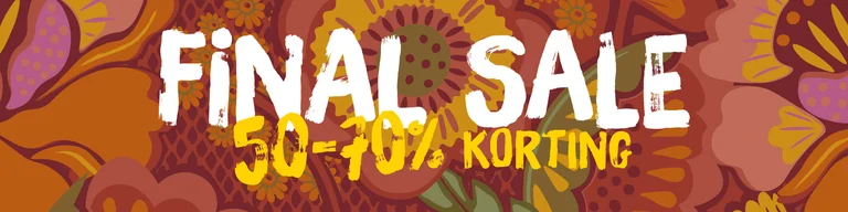 Een veelkleurig, grafisch dessin van Gudrun Sjödén.