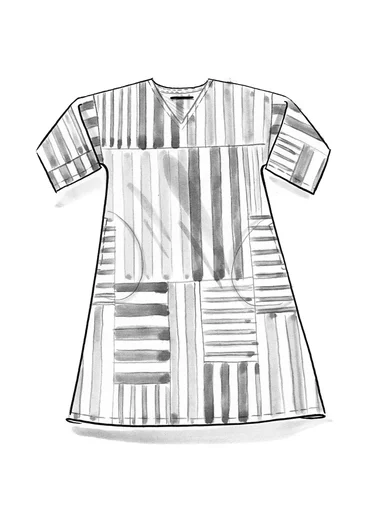 Robe tissée "Cherai" en coton biologique - fraise des bois