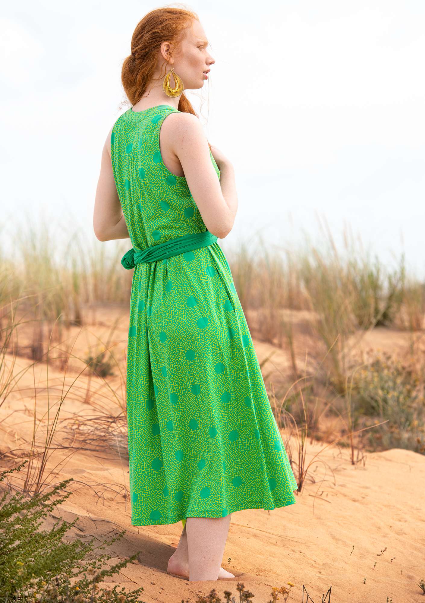 Kleid „Acacia“ aus Öko-Baumwolle lotusgrün thumbnail