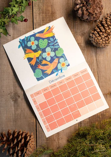 Calendrier 2026 de Gudrun Sjödén - version française