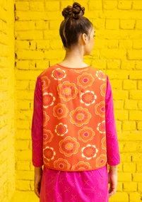 “Soho” organic cotton jersey waistcoat - chilli