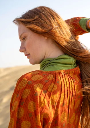 “Gjusta” organic cotton blouse - henna