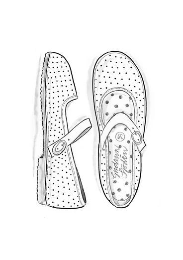 Ballerinas aus Nappaleder - schwarz