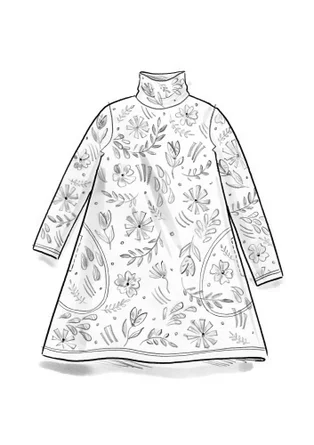 Tricot tuniek "Concrete" van biologisch katoen/modal/elastaan - ijzergrijs