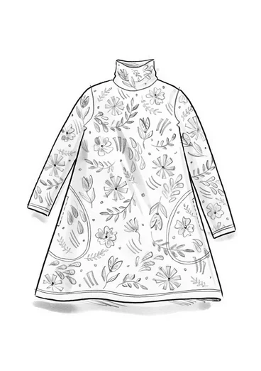 Tricot tuniek "Concrete" van biologisch katoen/modal/elastaan - ijzergrijs