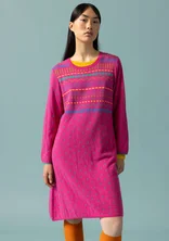 “Elsie” tunic in an organic/recycled cotton knit fabric - hibiskus