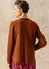 Knitted blazer crafted from felted organic wool (pecan nut/melange L)