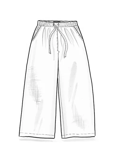 Hose aus Leinengewebe - schwarz