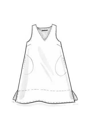 “Esme” woven organic cotton/linen dress - lupin