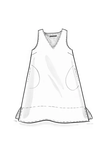 “Esme” woven organic cotton/linen dress - lupin