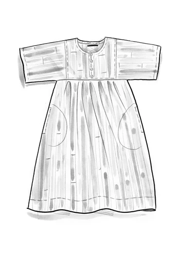 “Violet” woven cotton/silk dress - lupin