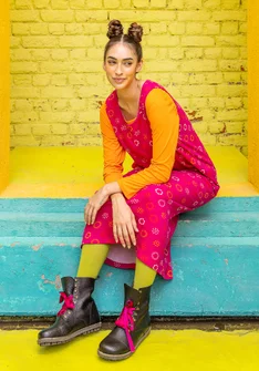 Jerseykleid „Sparkle“ aus Bio-Baumwolle - cerise