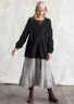 Strickjacke aus Alpakawollgemisch (schwarz XS)