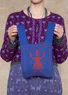 Stricktasche „Skåne“ aus Bio-/Recycling-Baumwolle (kobaltblau Einheitsgröße)