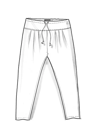 Pantalon "Indra" en coton biologique tissé - gris