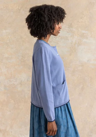 Vest "Esme" van biologisch/gerecycled katoen - oudblauw